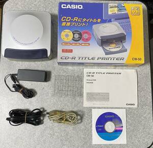 ■【通電確認済】CASIO カシオ CD-R TITLE PRINTER ディスクタイトルプリンター CW-50 ■