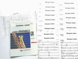 輸入楽譜 ビッグバンド ゴスペル・ジョン バーンハウス社指揮者用フルスコア/パート譜一式揃 ジャズ・アンサンブル ジェフ・スタインバーグ