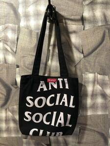 AntiSocialSocialClub アンチソーシャルソーシャルクラブ Legroom Black Tote トートバッグ ブラック　FK