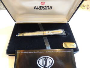 ◆【希少・新品・未使用】アウロラ Aurora ジュエリーコレクション オプティマ スターリングシルバー925製 ツイスト式ボールペン