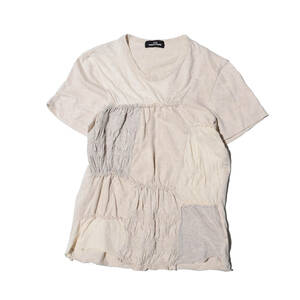かわいい！！！トリココムデギャルソン　tao パッチワーク　半袖カットソー　tシャツ　　ad2007