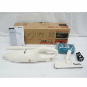 1円【ジャンク】makita マキタ/充電式コードレスクリーナー/カプセル式/CL100DW/05