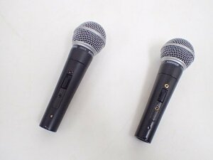 SHURE シュア ダイナミックマイク SM58S 2本セット † 6D9E9-16