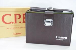 Canon キャノン CPE C.P.E. カメラケース バッグ 元箱付 ブラウン 茶 ショルダーバッグ ハードケース カメラ アクセサリー RL-220N/610