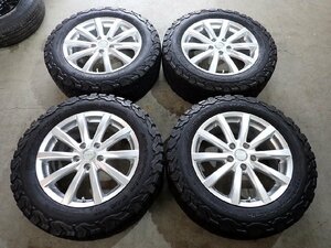 YS6739【送料無料LT225/65R17 107/103LT】BSアルミ CR-V CX-5 アウトバックなどへ中古夏タイヤセット●17×7J 114.3/5H ET53●