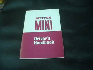 AUSTIN MINI Owner’S Handbook VAN/PICK-UP DRIVER