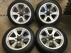 【ハイエース】バリ山21年製225/45R17 スタッドレスタイヤ 17×7.5J+23 PCD139.7 6H wedsキーラーフィールドアルミホイール ４本