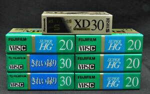 新品未使用品 ★　フジ　VHS-C 20分・30分 / パナソニック　SVHS-C 30分 7本　★