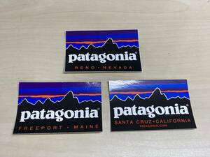 patagonia ロゴ ステッカー ストア 3枚セット 送料込み!! パタゴニア シール アメリカ 米国 レア!! キャンプ アウトドア