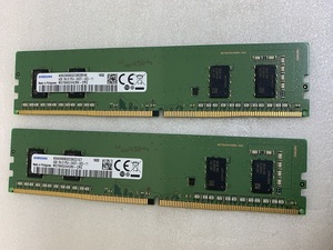 SAMSUNG 1RX16 PC4-2400 4GB 2枚組 1セット 8GB DDR4 デスクトップ用メモリ 288ピン ECC無し DDR4 19200 4GB 2枚 8GB DDR4 DESKTOP RAM