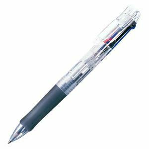 【新品】（まとめ） ゼブラ クリップオンG 3色ボールペン 0.7mm 本体色（軸色）：透明/インク色：黒・赤・青 【×20セット】