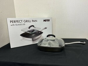 未使用保管品　A2　MEYAER　マイヤー　PERFECT GRILL PAN with GLASS LID　パーフェクトグリルパン　フライパン　SCP-GP24F　元箱付