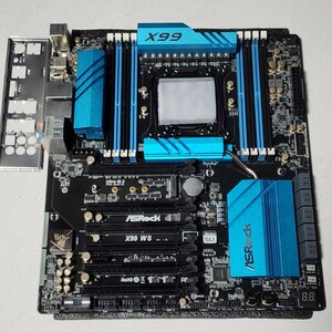 ASRock X99 WS IOパネル付属 LGA2011-3 E-ATXマザーボード 最新Bios 動作確認済 PCパーツ