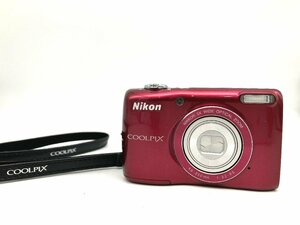 【ト萬】RD408RNI23 Nikon COOLPIX L26 ニコン クールピクス コンパクトデジタルカメラ デジカメ レッド 単三電池仕様 本体 動作確認〇