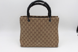 ☆【ト足】GUCCI グッチ ハンドバッグ GG柄 ベージュ系 トート ブランド バッグ COZ01ZZH29