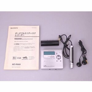 1円【ジャンク】SONY ソニー/ポータブルMDレコーダー、MDウォークマン、WALKMAN、MZ-R909/MZ-R909/76