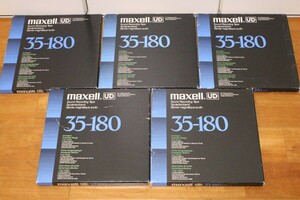 【5本セット】maxell 10号 オープンリールテープ UD 35-180 メタルリール