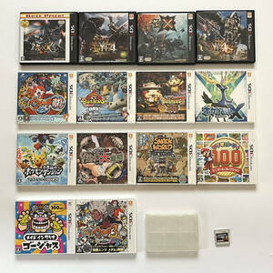 ★まとめ売り★【ニンテンドー3DS★ソフト１５本セット★箱付き★モンスターハンター★ポケットモンスター★妖怪ウォッチ★マリオ】