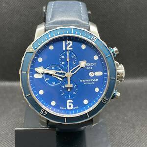 【1スタ】 TISSOT ティソ SEASTAR T0664271704700 オートマティック クロノグラフ TISSOT ティソ シースター 動作確認済 #S0739