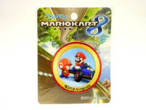 マリオカート8 ワッペン マリオ・キノピオ Nintendo 任天堂 Mario Kart アイロン接着 アップリケ