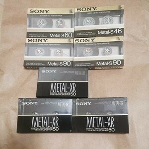 大阪発 カセットテープ 7本 METAL ソニー SONY Metal-S 46分 60分 90分 METAL-XR 50分