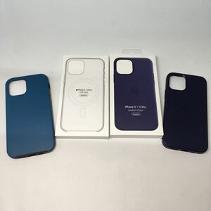 【美品】iPhone 12/12pro ケース OTTERBOX オッターボックス Apple ブルー レザーケース　おまとめ 2点【IK-01327①②】