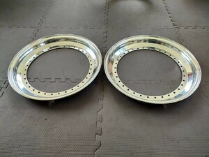 BBS 16inch 1.5J 純正アウターリップ 2枚 1.5×16 BBS RS outer lips for sale リバレル等に