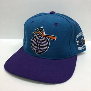 ⑥ NBA シャーロット・ホーネッツ CHARLOTTE HORNETS STARTER オールド キャップ 帽子 フリーサイズ