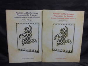 即決◆洋書　計2冊 Rob Roy McGreger ：Audition & Performance Preparation for Trumpet Volume.3/Volme.4◆クリポス可 JB