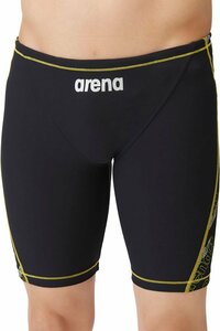 1566193-ARENA/メンズ 競泳トレーニング水着 スイムスパッツ ハーフレッグ 水泳 練習用/L