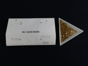 2995△未使用 チェコビーズ M.C.GLASS BEADS CRYSTAL クリスタル SUPERIOR CRYSTAL
