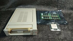 ◆【3.5インチIDE HDDモバイルラック＆Pentium 4 2.8GHz CPU＆メモリー DD4333K-S256/H 2枚】動作品★送料無料★◆