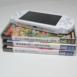 ソニー PSP 本体 PSP-2000 バッテリーなし・ゲーム 3本セット バージョン 6.35 現状品