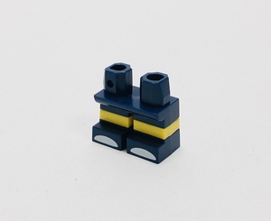 【新品未使用】レゴ　LEGO　ミニフィグ　ショートレッグ　レッグ　足　脚　ダークブルー　イエロー　靴