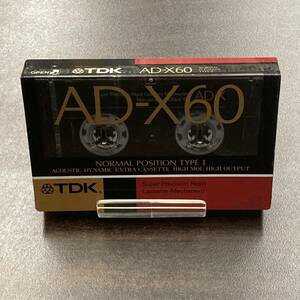 1965N 未使用 TDK AD-X 60分 ノーマル 1本 カセットテープ/One TDK Type I Normal Position unused Audio Cassette