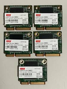 全国送料無料 5枚セット innodisk mSATA mini 3ME2 16GB SSD DEMSM-16GD72SCASN