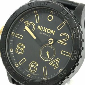 NIXON ニクソン 腕時計 51-30 クオーツ アナログ ラウンド ブラック ゴールド ウォッチ ビッグフェイス コレクション コレクター おしゃれ
