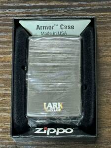 zippo LARK BLACK LABEL Armor Case 限定数 200個 ラーク 希少カラー 2008年製 特殊加工 限定品 アーマー シリアルナンバー NO.195/200
