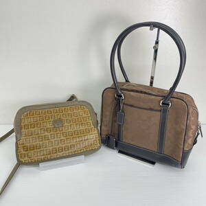 2404602-036 FENDI フェンディ ズッカ柄 ショルダーバッグ/COACH コーチ シグネチャー ハンドバッグ