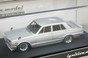 ignition model イグニッションモデル 1/43 Nissan 日産 スカイライン 2000 GT-R (PGC10) 1970 シルバー IG0079