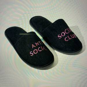 ANTI SOCIAL SOCIAL CLUB NO SHOES BLACK スリッパ　アンチソーシャルクラブ　新品　未開封