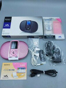 ●SONY WALKMAN NW-S764K ライトピンク デジタルメディアプレーヤー ウォークマン ソニーシリコンケース＆保護シート付き