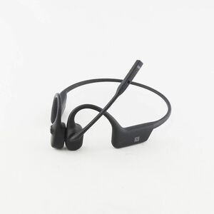 AfterShokz OPEN COMM 骨伝導ヘッドセット USED美品 アフターショックス ASC100 防塵防水 IP55 軽量 マイク ブラック 完動品 S V0316