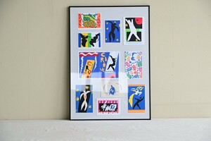【まぁまぁ美品】マティス ポストカード 切絵 壁掛け インテリア 店舗 ディスプレイ 壁飾 晩年 Henri Matisse