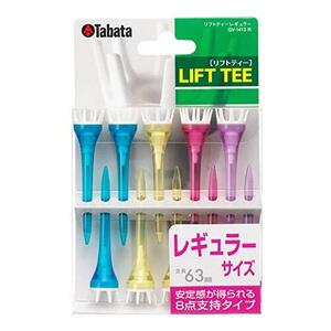 Tabata(タバタ) ゴルフ ティー プラスチックティー リフトティー レギュラー 63mm 10本入 GV1413 R