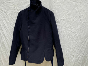 robe de chambre コムデギャルソン COMME des GARCONS ポリ縮 ライダース デザイン ブルゾン M RN-J003