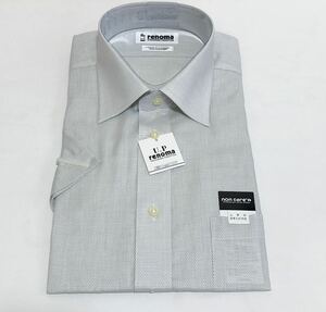 588【U.P renoma】半袖 Ｍ 40〈形態安定加工〉non care●CHOYA●カッター・ワイシャツ●日本製●