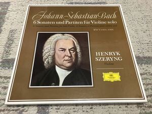 Bach 6 Partitas & Sonatas for Solo Violin Henryk Szeryng DG rare 3LP 高音質 無伴奏ヴァイオリン シェリング