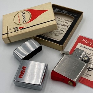 ジッポー ZIPPO ライター 赤フェルト デッドストック 1967年 新品未使用 ＲＣＡ ボックス インストラクション