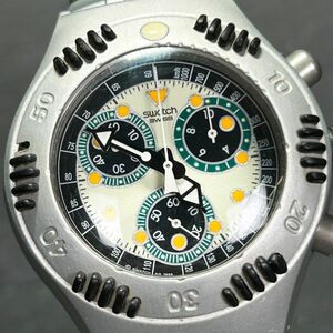 SWATCH スウォッチ IRONY アイロニー CHRONO クロノ SCUBA 200 AG1999 腕時計 クオーツ アナログ クロノグラフ 新品電池交換済 動作確認済